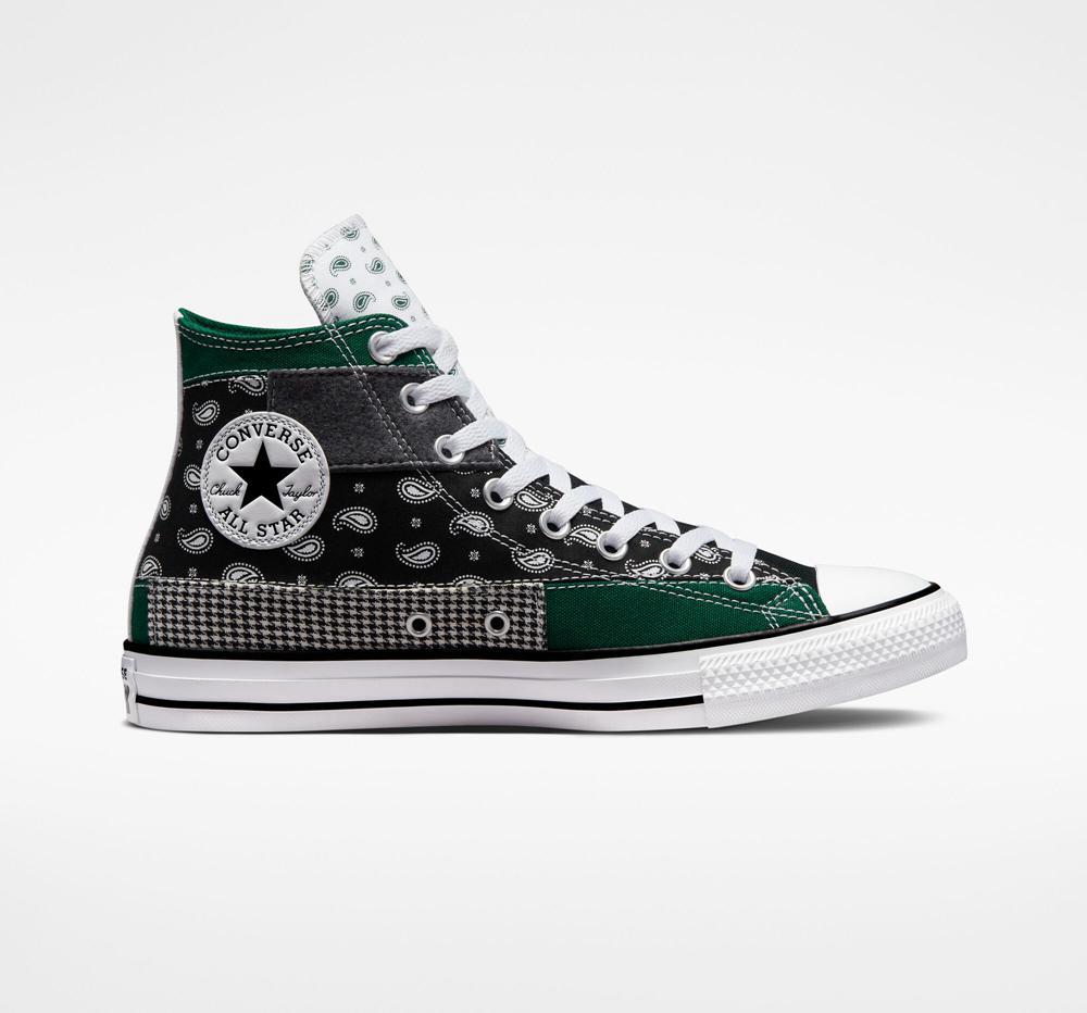 Converse mujer shop negras verdes